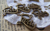 Accessories - 20 Pcs Of Antique Bronze English Word Party Charms 19x20mm A593