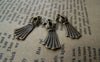 Accessories - 20 Pcs Of Antique Bronze Evening Dress Charms 9x22mm A1913