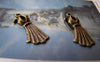 Accessories - 20 Pcs Of Antique Bronze Evening Dress Charms 9x22mm A1913