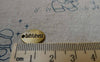 Accessories - 20 Pcs Of Antique Bronze Faithfulness Oval Charms Double Sided 10x15mm A5448