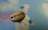 Accessories - 20 Pcs Of Antique Bronze Faithfulness Oval Charms Double Sided 10x15mm A5448
