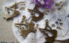 Accessories - 20 Pcs Of Antique Bronze Filigree Bird Connectors Charms 15x16mm A265