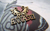 Accessories - 20 Pcs Of Antique Bronze Filigree Butterfly Charms 16x20mm A5801