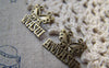 Accessories - 20 Pcs Of Antique Bronze Filigree Butterfly Charms 16x20mm A5801