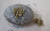 Accessories - 20 Pcs Of Antique Bronze Filigree Butterfly Connector Charms 14x17mm A5362