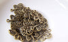 Accessories - 20 Pcs Of Antique Bronze Filigree Butterfly Connector Charms 14x17mm A5362