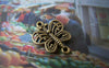 Accessories - 20 Pcs Of Antique Bronze Filigree Butterfly Connector Charms 14x17mm A5362