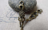 Accessories - 20 Pcs Of Antique Bronze Filigree Cat Charms 8x33mm A6865