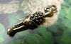 Accessories - 20 Pcs Of Antique Bronze Filigree Cat Charms 8x33mm A6865