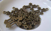 Accessories - 20 Pcs Of Antique Bronze Filigree Cross Charms 16x26mm A4396