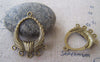 Accessories - 20 Pcs Of Antique Bronze Filigree Drop Pendant Charms 21x33mm A2450