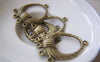 Accessories - 20 Pcs Of Antique Bronze Filigree Drop Pendant Charms 21x33mm A2450