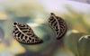 Accessories - 20 Pcs Of Antique Bronze Filigree Filigree Leaf Charms 10x16mm A334