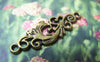Accessories - 20 Pcs Of Antique Bronze Filigree Flower Connector Charms 11x36mm A4764