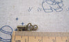 Accessories - 20 Pcs Of Antique Bronze Filigree Flower Key Charms 17x17.5mm A2065