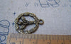 Accessories - 20 Pcs Of Antique Bronze Filigree Flower Peace Symbol Charms 20mm A4796