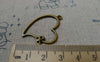 Accessories - 20 Pcs Of Antique Bronze Filigree Heart Charms 26x36mm A5635