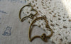 Accessories - 20 Pcs Of Antique Bronze Filigree Heart Charms 26x36mm A5635