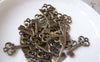 Accessories - 20 Pcs Of Antique Bronze Filigree Key Charms 9x21mm A3575