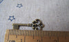 Accessories - 20 Pcs Of Antique Bronze Filigree Key Charms 9x21mm A3575