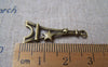 Accessories - 20 Pcs Of Antique Bronze Filigree Star Eiffel Tower Charms 13x30mm A1657