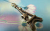 Accessories - 20 Pcs Of Antique Bronze Filigree Star Eiffel Tower Charms 13x30mm A1657