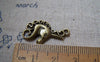 Accessories - 20 Pcs Of Antique Bronze Filigree Unicorn Charms 15x26mm A2473