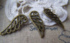 Accessories - 20 Pcs Of Antique Bronze Filigree Wing Charms 9x23mm A1579