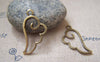 Accessories - 20 Pcs Of Antique Bronze Filigree Wing Frame Charms 14x27mm A2221