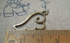 Accessories - 20 Pcs Of Antique Bronze Filigree Wing Frame Charms 14x27mm A2221