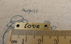 Accessories - 20 Pcs Of Antique Bronze Flat Bar Connector Charms 6x26mm A6222
