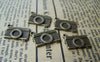Accessories - 20 Pcs Of Antique Bronze Flat Camera Charms 12x18mm A1786