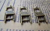 Accessories - 20 Pcs Of Antique Bronze Flat Chair Charms 11.5x28mm