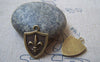 Accessories - 20 Pcs Of Antique Bronze Fleur De Lis Flower Of Lily Shield Charms 16x22mm A4714