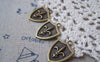 Accessories - 20 Pcs Of Antique Bronze Fleur De Lis Flower Of Lily Shield Charms 16x22mm A4714