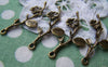 Accessories - 20 Pcs Of Antique Bronze Flower Branch Charms 13x41mm A4736
