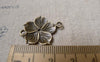 Accessories - 20 Pcs Of Antique Bronze Flower Connector Charms 20x26mm A6910