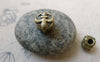 Accessories - 20 Pcs Of Antique Bronze Flower Of Lily Beads Charms 9x10mm A6316