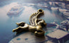 Accessories - 20 Pcs Of Antique Bronze Flying Horse Charms 15x17mm A3690