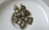 Accessories - 20 Pcs Of Antique Bronze Goddess Of Mercy Guanyin Buddha Charms Pendants 25mm A6579