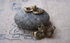 Accessories - 20 Pcs Of Antique Bronze Halloween Lady Mask Charms 16x23mm A2790