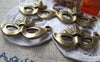 Accessories - 20 Pcs Of Antique Bronze Halloween Lady Mask Charms 16x23mm A2790