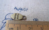 Accessories - 20 Pcs Of Antique Bronze Hand Made Oval Charms Double Sided 8x15mm A2459
