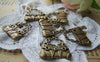 Accessories - 20 Pcs Of Antique Bronze Handbag Charms 16.5x16.5mm A1405