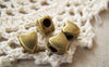 Accessories - 20 Pcs Of Antique Bronze Heart Spacer Beads Charms 8x8.5mm A5227