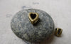 Accessories - 20 Pcs Of Antique Bronze Heart Spacer Beads Charms 8x9mm A5953