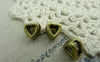 Accessories - 20 Pcs Of Antique Bronze Heart Spacer Beads Charms 8x9mm A5953