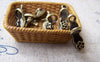 Accessories - 20 Pcs Of Antique Bronze High Heel Flower Sandals Shoes Charms 6x18mm A3283