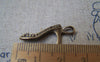 Accessories - 20 Pcs Of Antique Bronze High Heel Shoes Charms 10x26mm A2292