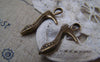 Accessories - 20 Pcs Of Antique Bronze High Heel Shoes Charms 10x26mm A2292